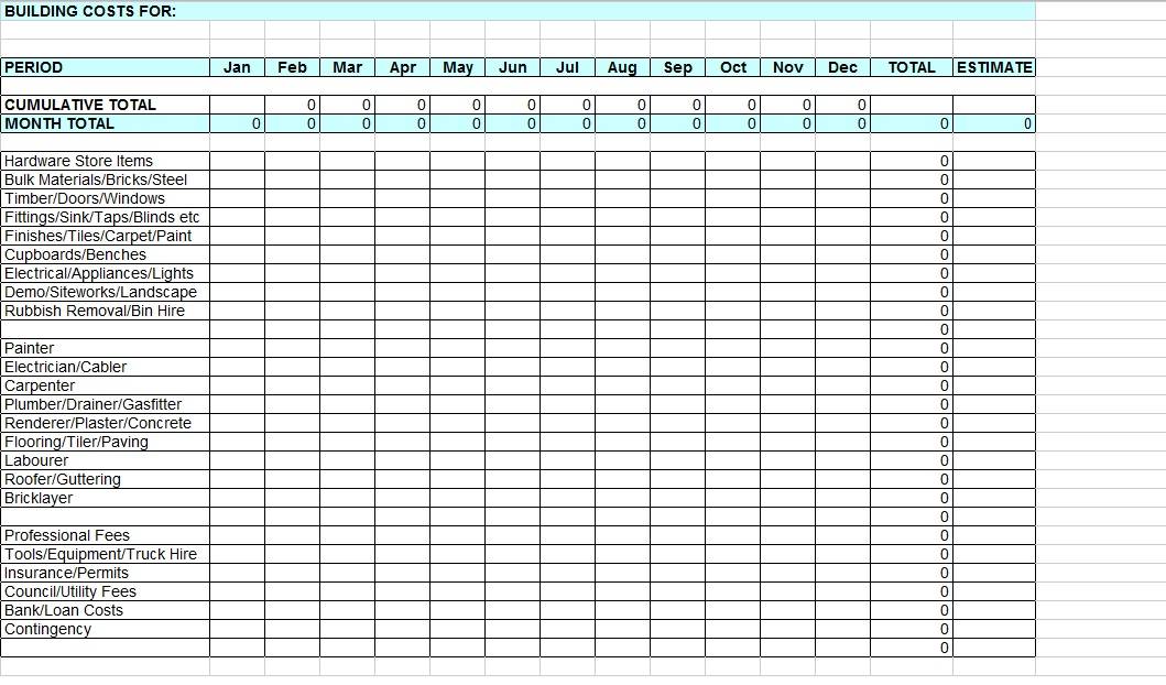 spread sheet